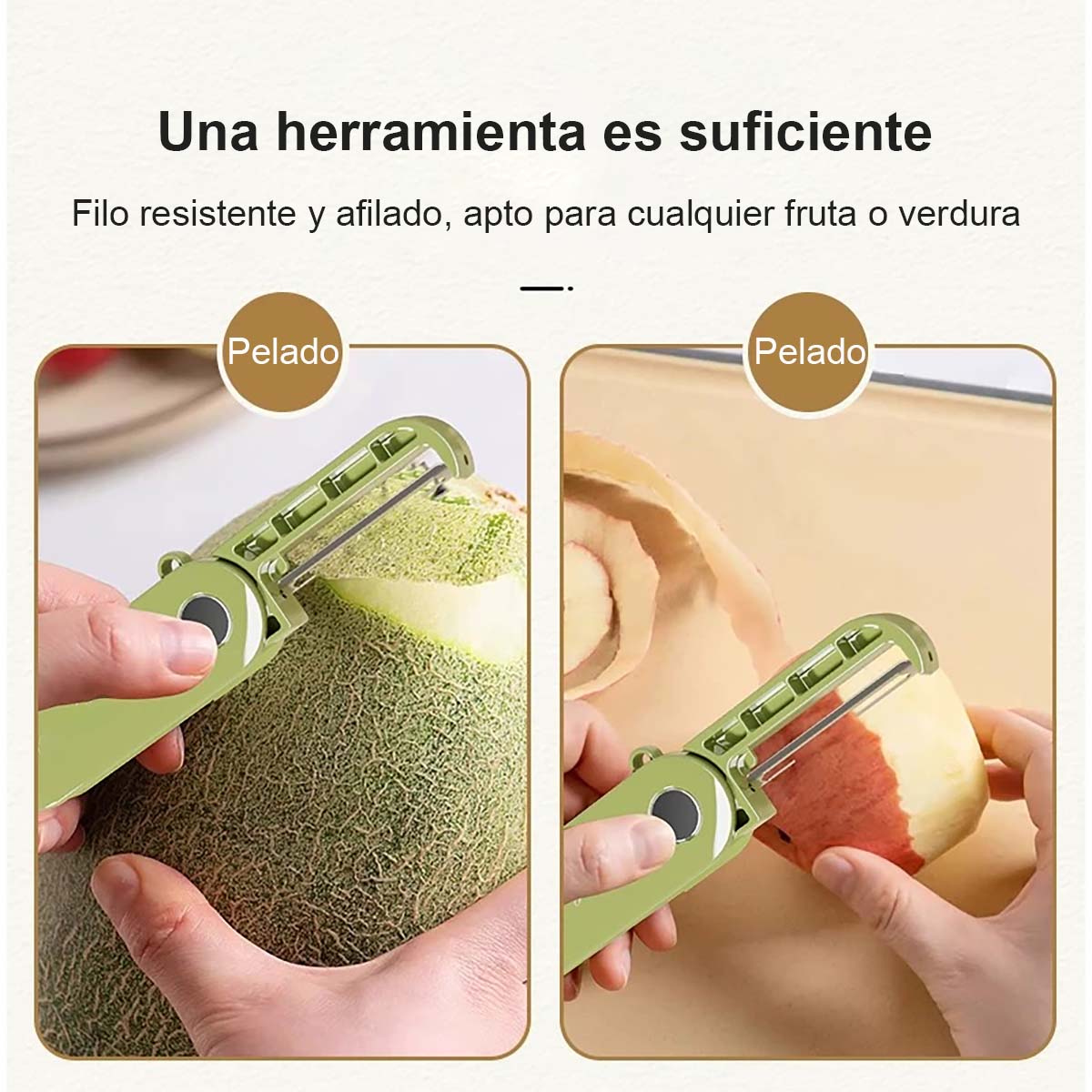 Nuevo pelador plegable de cocina, súper ventas: pelador portátil de acero inoxidable para frutas y verduras, apto para uso doméstico y al aire libre