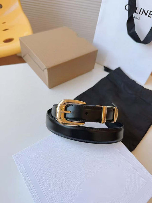 【Piel de primera】¡Imprescindible para chica vintage! Cinturón francés de hebilla de broche, minimalista y versátil para una cintura perfecta al instante