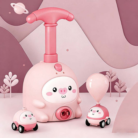 "Juguete de coche de aire dinámico, balón de aire para niños, juguete educativo con bomba de aire, regalo ideal para bebés y niños. ¡Un éxito en las redes sociales!"