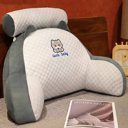 Cojín de cabecera Bing Doudou, cojín de respaldo suave para cama, gran cojín de apoyo para dormir, almohada de abrazo, protección lumbar para sofá, respaldo para cabecera de cama.