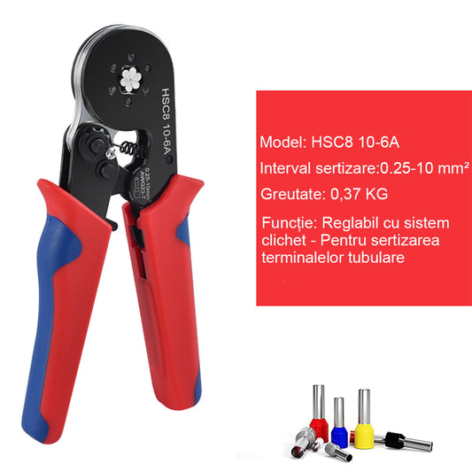 Evropské kleště na lisování trubkových konektorů
