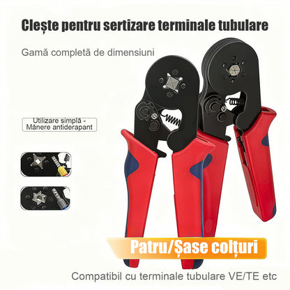 Evropské kleště na lisování trubkových konektorů
