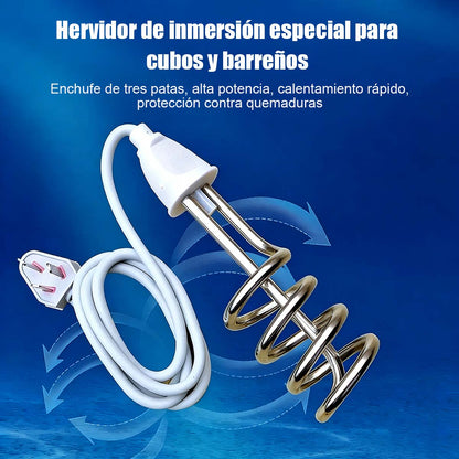 Hervidor de alta potencia, calienta rápidamente, apagado automático, calefacción rápida para bañeras y cubos.