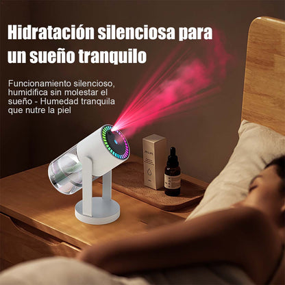Nuevo humidificador con proyección de cielo estrellado, humidificador ultrasónico USB para automóvil, humidificador de aire doméstico, nebulizador de agua