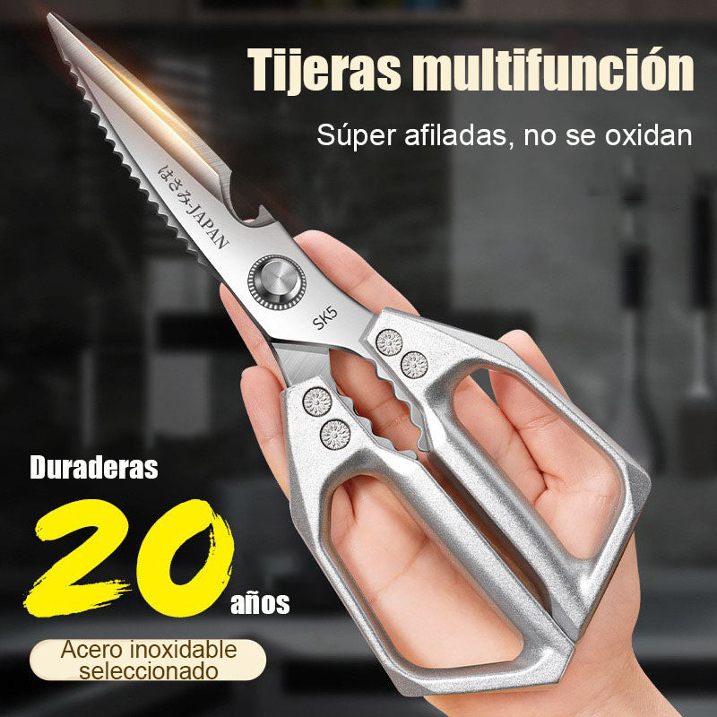 Tijeras de cocina SK5 para uso doméstico; tijeras multifuncionales de acero inoxidable, especiales para cortar huesos de pollo, limpiar pescado y preparar alimentos.