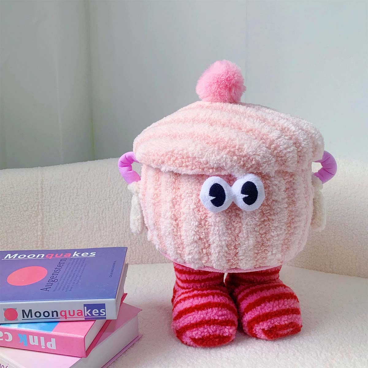 Caja de almacenamiento divertida, caja de dopamina para la entrada, cesta para snacks, cesto para objetos en el pequeño salón, cesta de almacenamiento multifuncional.