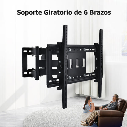 Soporte de pantalla giratorio y extensible universal para televisores de 26 a 55 pulgadas, soporte de montaje para pantalla LCD con función de oscilación.