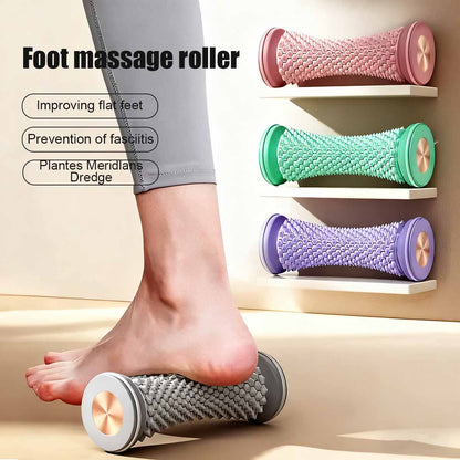 Entrenador de arco plantar y rodillo masajeador: Alivia la fascia plantar y relaja los músculos de las piernas para yoga y fitness.
