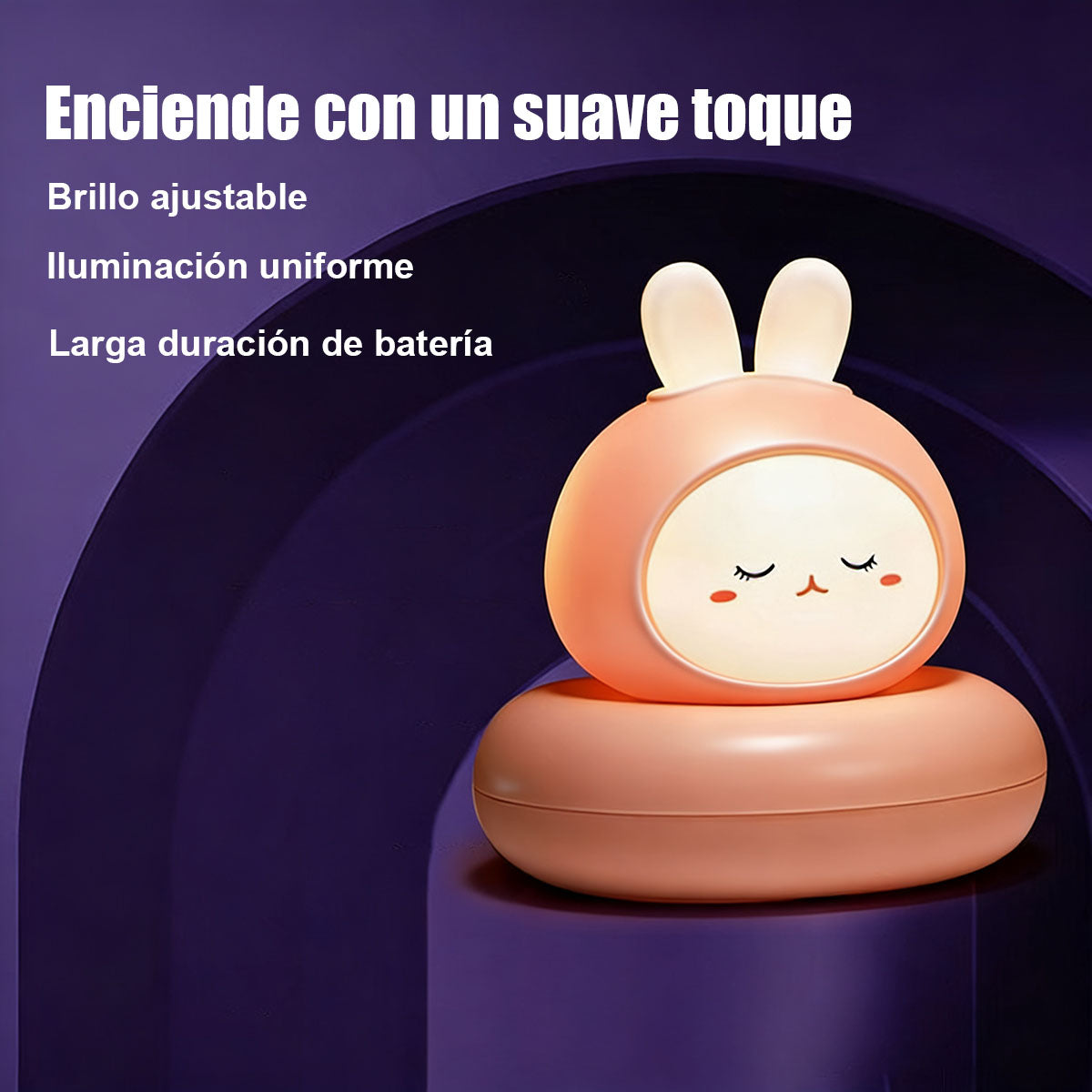 Lámpara de noche táctil con control por voz para dormitorio, luz de sueño, lámpara para alimentar al bebé, luz protectora de ojos infantil, lámpara de acompañamiento para cuarto de posparto, luz de cabecera infantil con diseño de personaje.