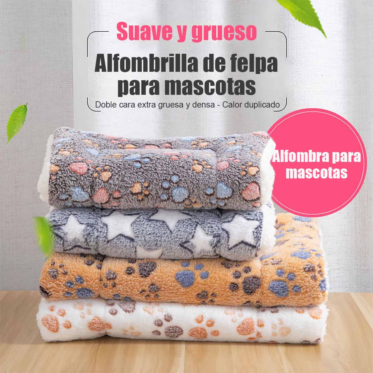 Alfombra para mascotas de temporada otoño-invierno, modelo abrigado y extra-grueso, manta/moqueta/cama suave para gatos y perros.