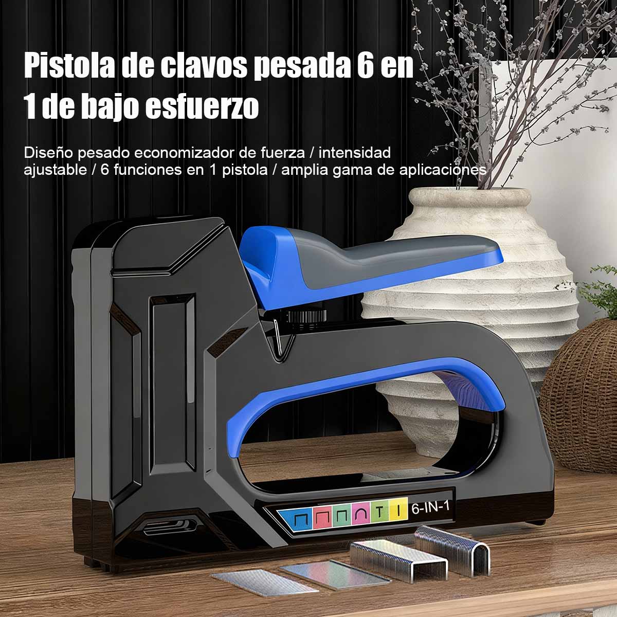 Pistola de clavos manual, pistola de clavos para codificar, pistola de clavos a aire, pistola de clavos para uso doméstico, herramienta para carpintería, pistola de clavos y clavos