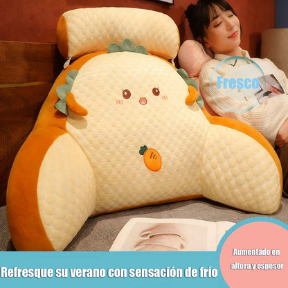 Cojín de cabecera Bing Doudou, cojín de respaldo suave para cama, gran cojín de apoyo para dormir, almohada de abrazo, protección lumbar para sofá, respaldo para cabecera de cama.
