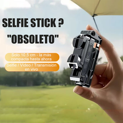 Nuevo mini selfie stick, trípode portátil universal para viajes, con base de cuatro patas, herramienta de fotografía para teléfonos móviles, rotación de 360 grados.