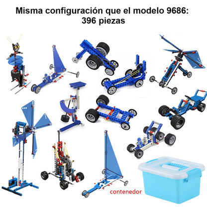 Juguete educativo y de control remoto, compatible con LEGO, robot programable y bloques de construcción eléctricos 9686, para niños.