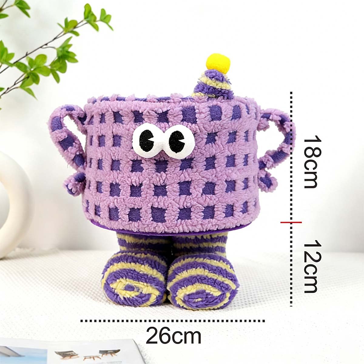 Caja de almacenamiento divertida, caja de dopamina para la entrada, cesta para snacks, cesto para objetos en el pequeño salón, cesta de almacenamiento multifuncional.