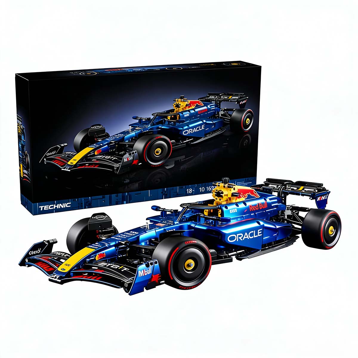 Compatible con el conjunto de mecánica LEGO, modelo de coche de carreras Red Bull F1 y Ferrari SF-24, modelo de construcción para ensamblar.