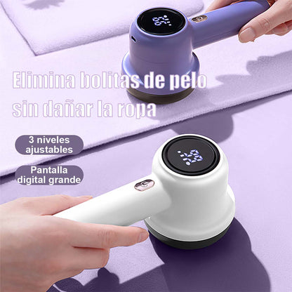 Afeitador de bolitas de tela eléctrico, removedor de pelusas USB recargable, máquina doméstica para quitar bolitas de suéteres y eliminar pelusa.