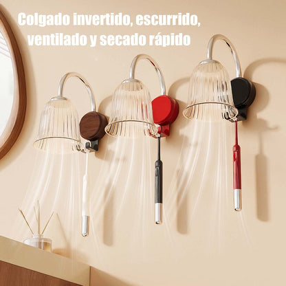 Vaso de enjuague bucal retro con imán, soporte para cepillos de dientes, estante de pared sin taladro, soporte para vaso de enjuague y cepillo de dientes eléctrico.