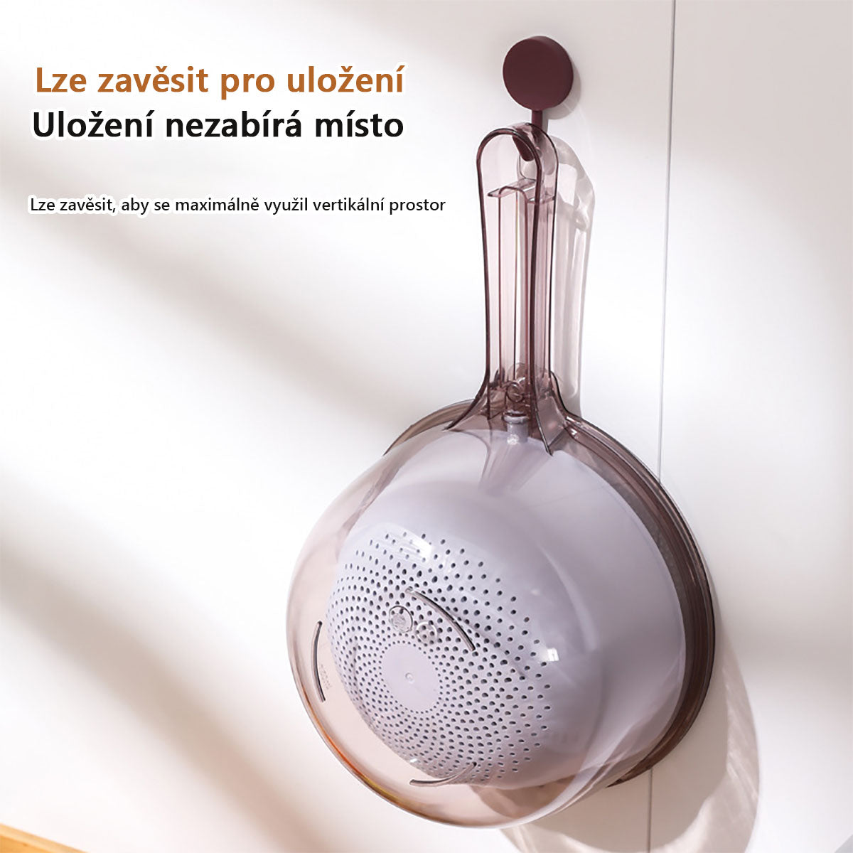 Nový model multifunkčního sítka na mytí rýže a zeleniny do kuchyně, s madlem, sítko na rýži, mycí košík na zeleninu a ovoce, odkapávací košík.