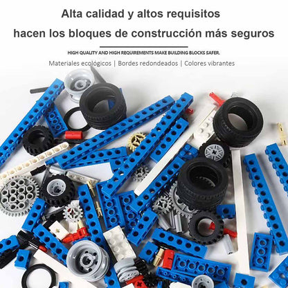 Juguete educativo y de control remoto, compatible con LEGO, robot programable y bloques de construcción eléctricos 9686, para niños.