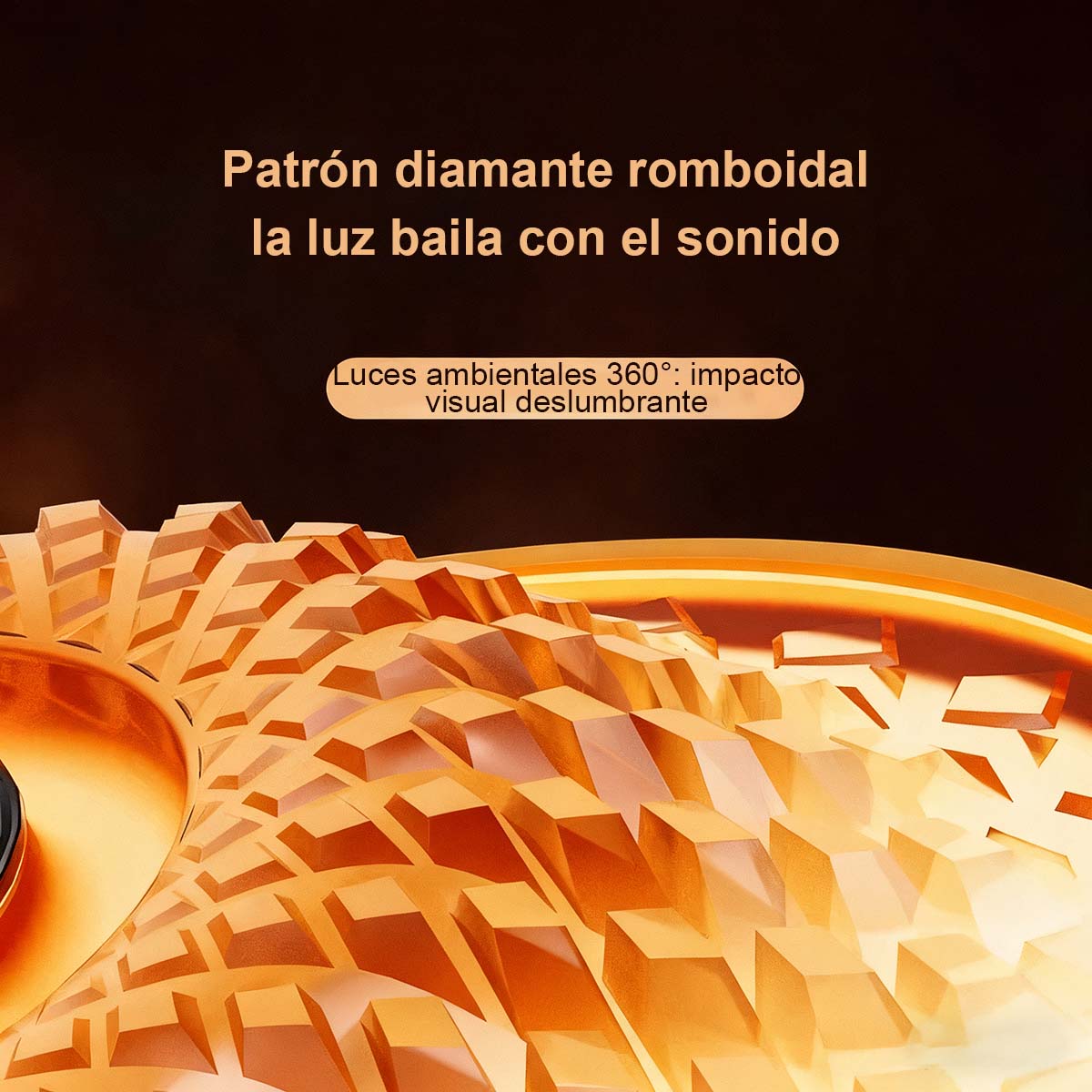 Altavoz Bluetooth inalámbrico tope de gama estilo Harman, altavoz de escritorio para el hogar, con control por voz y diseño de cristal; subwoofer inteligente de bajos profundos.