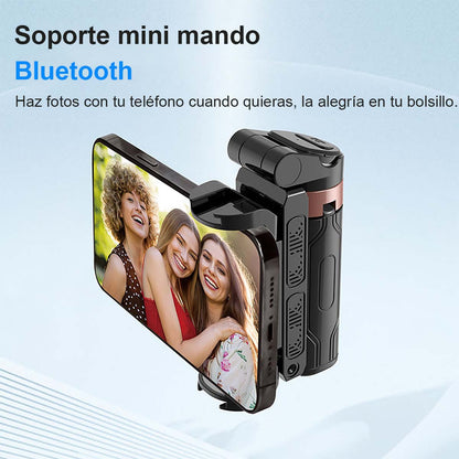 Nuevo mini selfie stick, trípode portátil universal para viajes, con base de cuatro patas, herramienta de fotografía para teléfonos móviles, rotación de 360 grados.