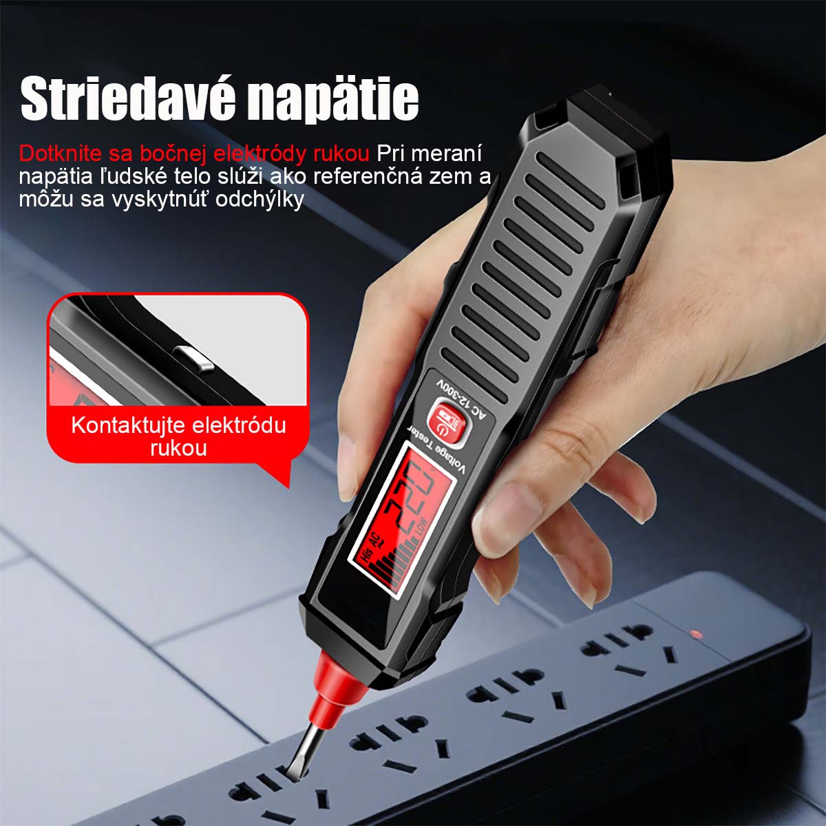 Inteligentný digitálny tester na meranie napätia, prenosný viacúčelový tester na meranie nulového a fázy, špeciálny tester pre elektrikárov