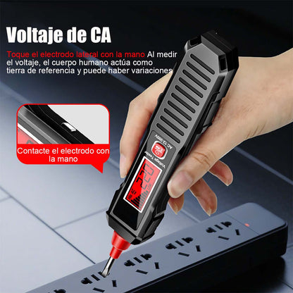 Bolígrafo detector de voltaje digital inteligente, portátil y multifuncional, para medir neutro y fase, localizar puntos de interrupción, herramienta eléctrica profesional para electricistas.