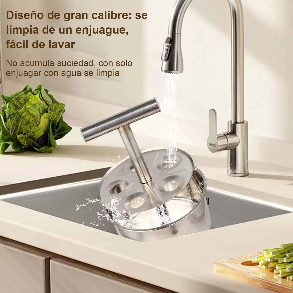 "Herramienta para hacer albóndigas de acero inoxidable para el hogar, molde de cocina, ideal para hacer albóndigas, bolas de carne o de pescado, herramienta versátil para uso comercial y diario."
