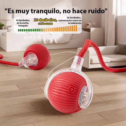 Pelota Chewie Doggie Ball, juguete para mascotas, bola rodante para perros y gatos pequeños, juguete automático para atraer a los gatos, varita para jugar con gatos.