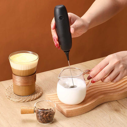 Espumador de leche eléctrico de mano, batidor para repostería y café, mezclador de leche, máquina para hacer espuma de leche.