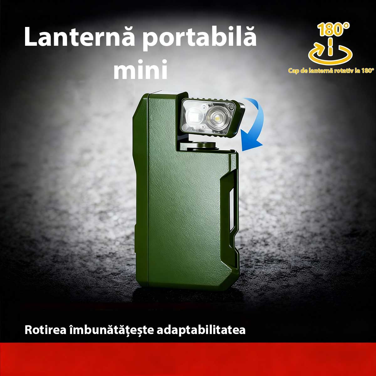 Lanternă EDC reîncărcabilă G5 EDC light, 400 lumeni, lanternă mini magnetică portabilă.
