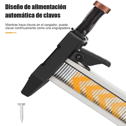 Pistola manual de clavos, pistola de clavos de acero, clavos rectos, pistola para paredes de cemento, pistola de clavos en tiras, clavadora semiautomática y manual.