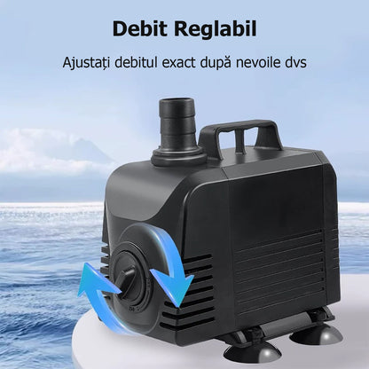 Pompă submersibilă silențioasă, pompă submersibilă pentru acvariu, pompă de apă 220V, pompă submersibilă pentru uz casnic, pompă de apă micro pentru acvariu.