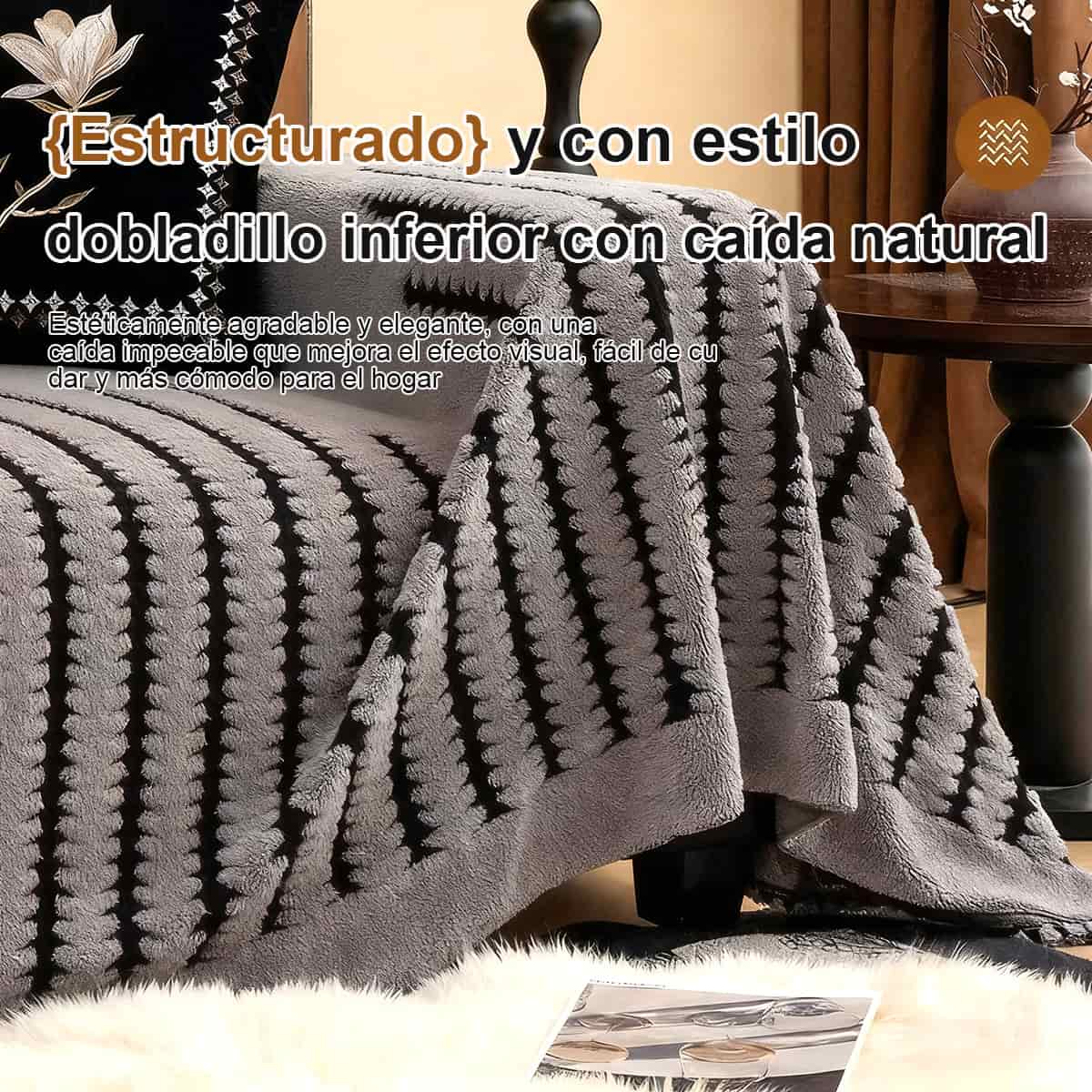 Cubre sofá de peluche grueso de otoño e invierno – tapa completa de alta gama para sala, modelo nuevo, funda tipo capa entera.