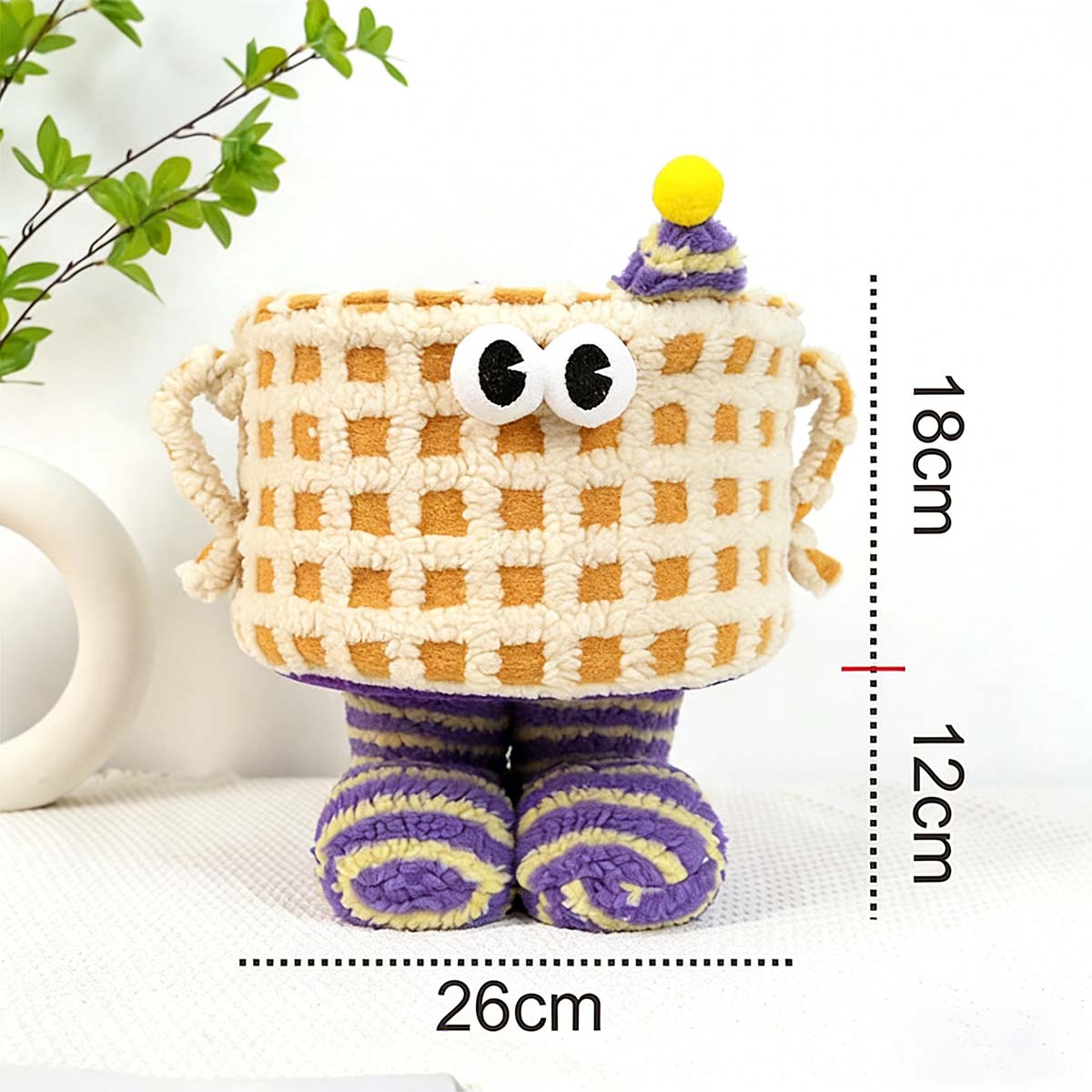 Caja de almacenamiento divertida, caja de dopamina para la entrada, cesta para snacks, cesto para objetos en el pequeño salón, cesta de almacenamiento multifuncional.