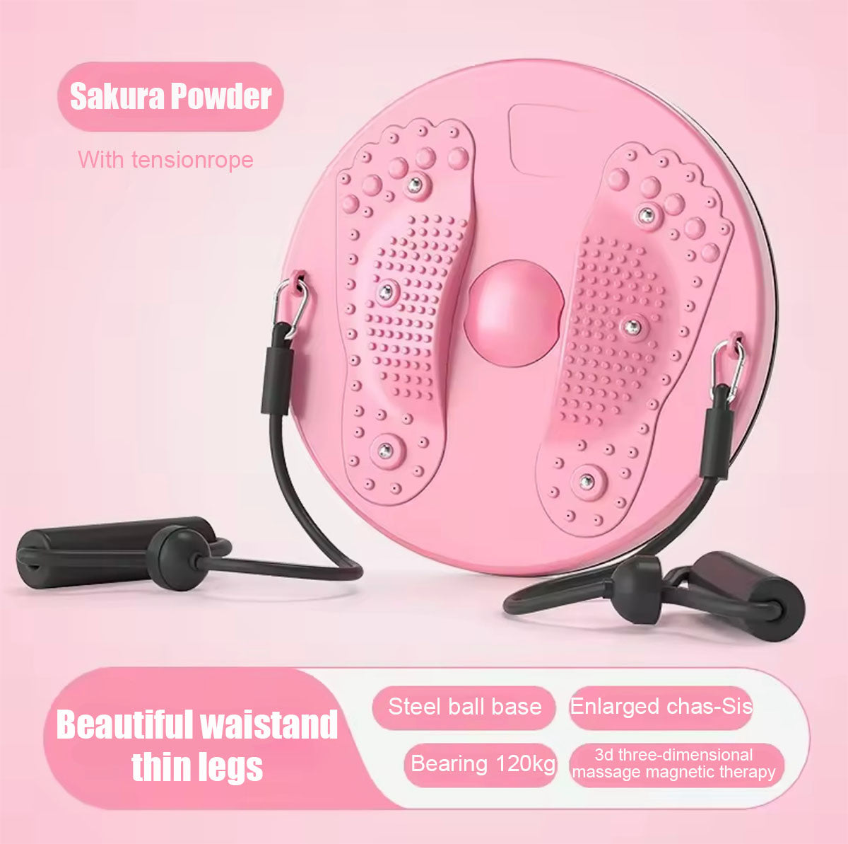 Cuerda de tracción magnética para adelgazar, disco de torsión para cintura, equipo de fitness para abdomen, aparato de ejercicios para oficina.