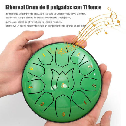 Tambor de sonido etéreo, tambor olvidado, tambor sin preocupaciones, instrumento de percusión para principiantes infantiles.