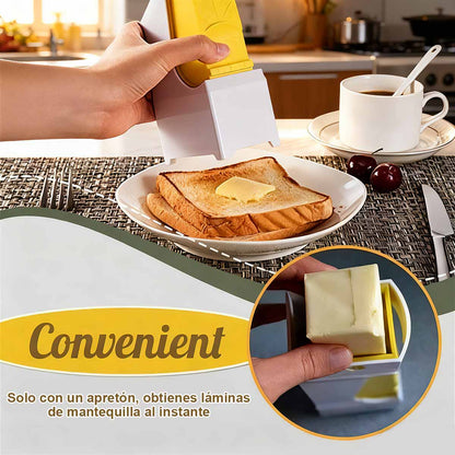 ¡Nueva herramienta de cocina esencial! Cortador de mantequilla y rebanador de queso, ¡distribuye cada bocado con facilidad!