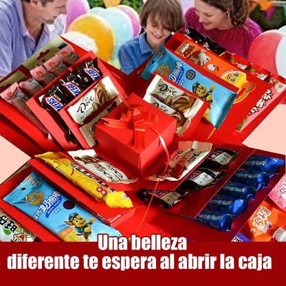 “Caja de explosión sorpresa para regalo de cumpleaños, caja de embalaje de regalo popular, caja vacía para dulces”