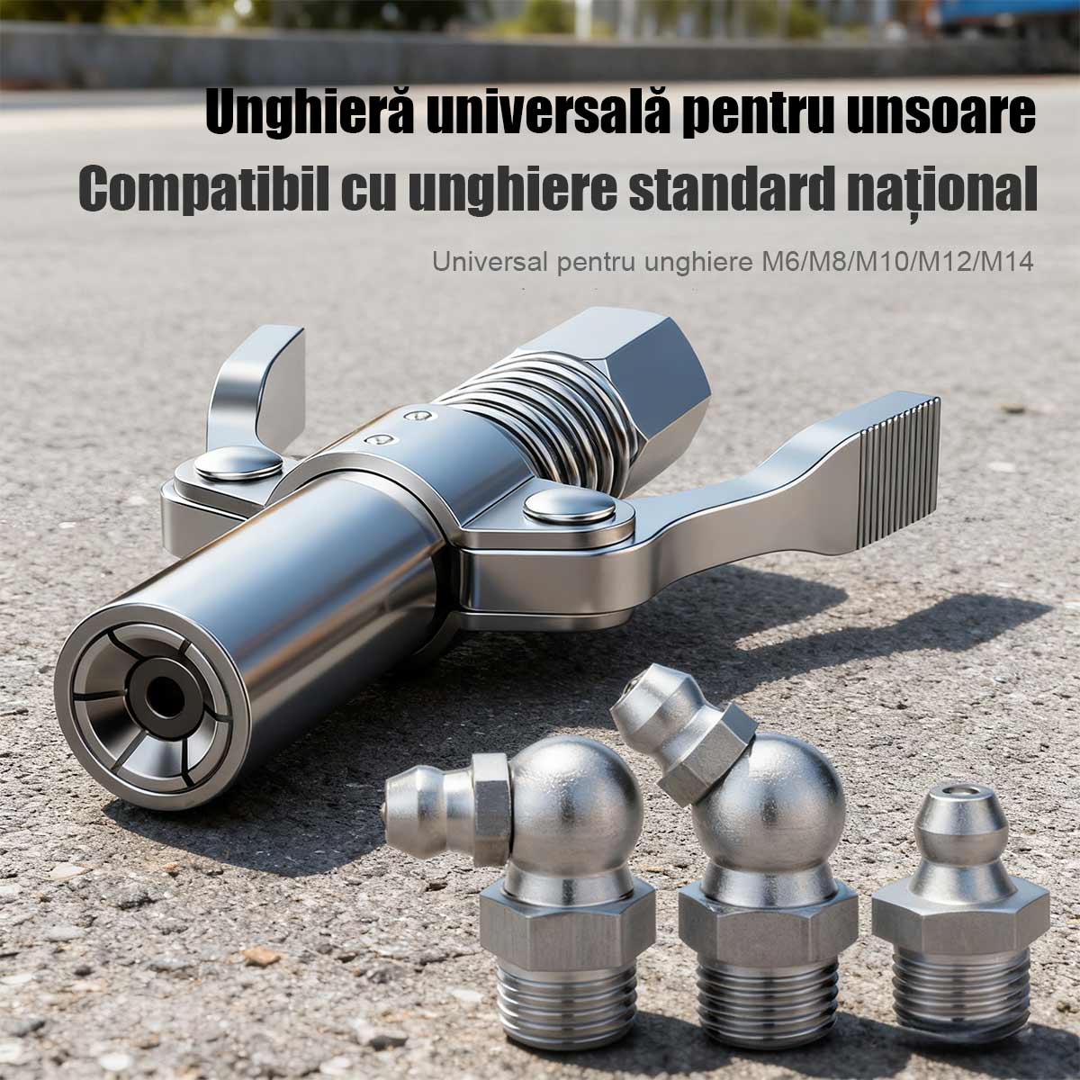 Juego de boquillas de engrase con doble mango