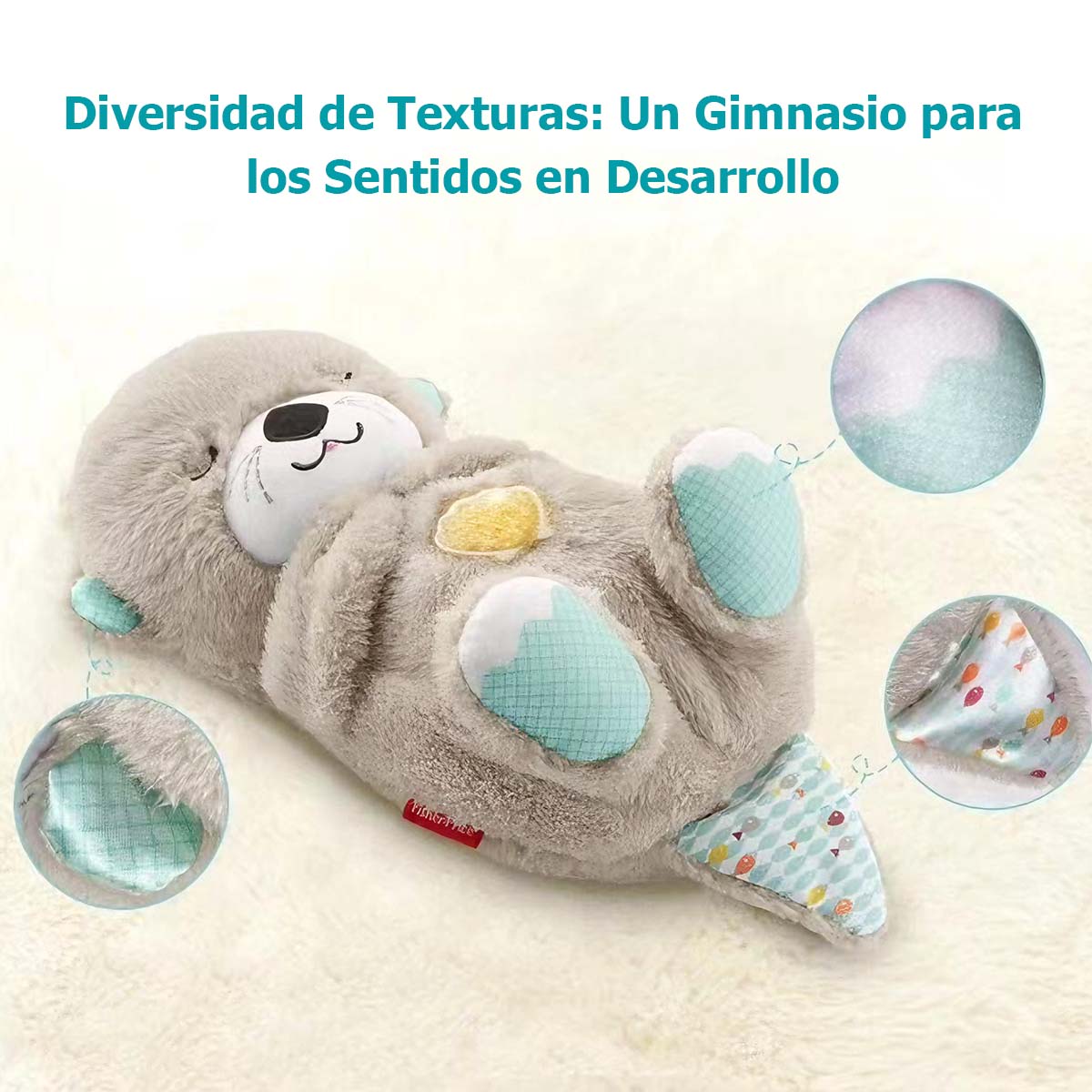 Nuevo peluche de nutria respiradora con música y luz, muñeco infantil de consuelo, juguete lindo para niñas, regalo de peluche.
