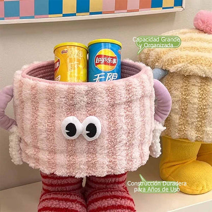 Caja de almacenamiento divertida, caja de dopamina para la entrada, cesta para snacks, cesto para objetos en el pequeño salón, cesta de almacenamiento multifuncional.
