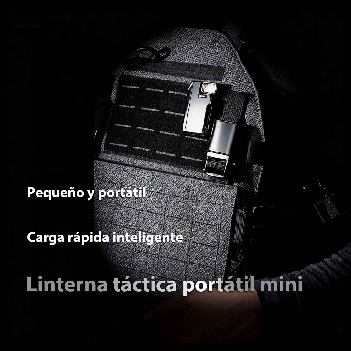 Linterna EDC recargable G5 EDC light 400 lúmenes, linterna magnética portátil y mini.