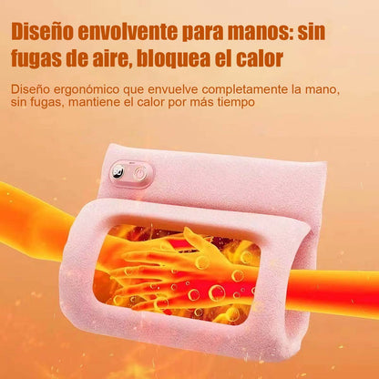 Bolsa Térmica Eléctrica con Pantalla Digital y Calefacción de Grafeno, Sin Agua, Portátil, para Manos, Rodillas y Abdomen