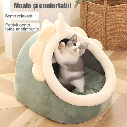 Cușcă universală pentru pisici și câini, potrivită pentru toate anotimpurile, lavabilă și detașabilă