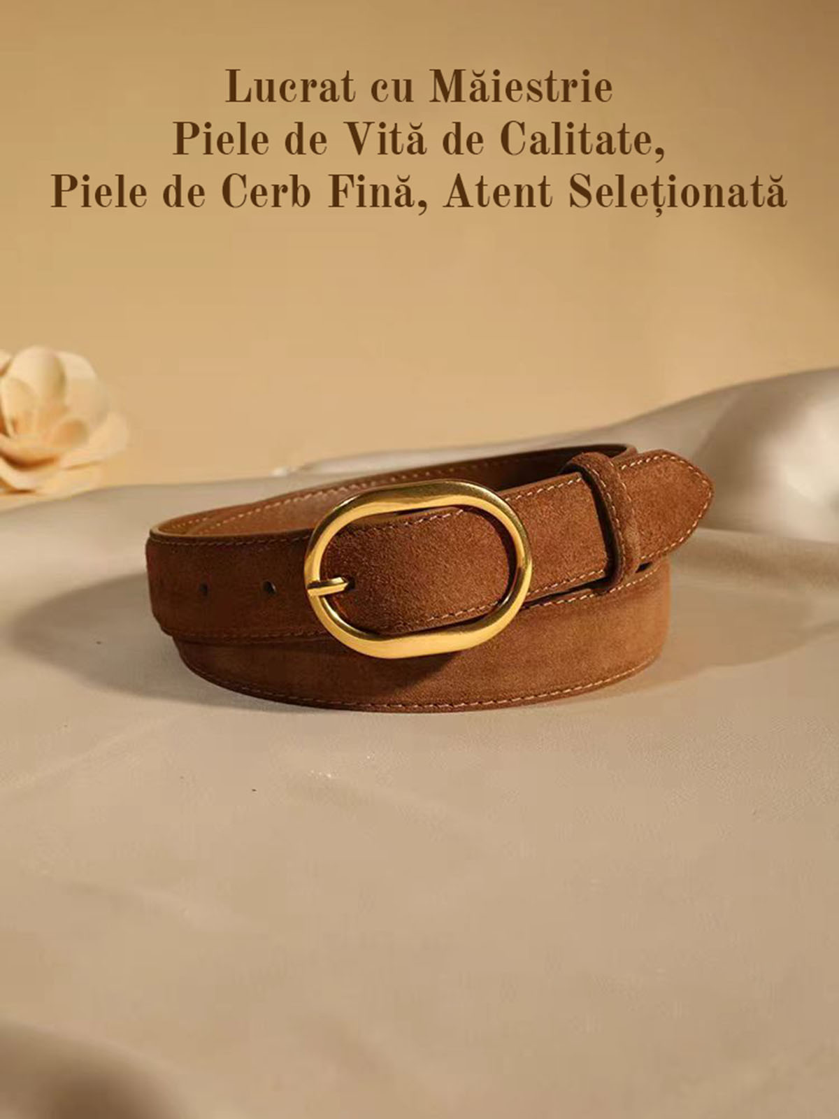 🔥 ¡Imprescindible estilo waste land! Cinturón ancho de ante, con abrigo o vestido tu cintura vintage al instante