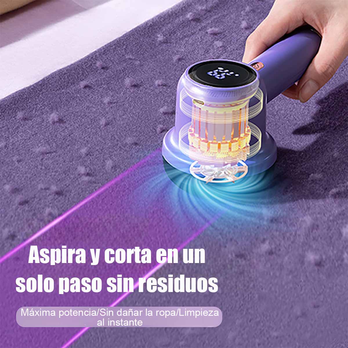 Afeitador de bolitas de tela eléctrico, removedor de pelusas USB recargable, máquina doméstica para quitar bolitas de suéteres y eliminar pelusa.