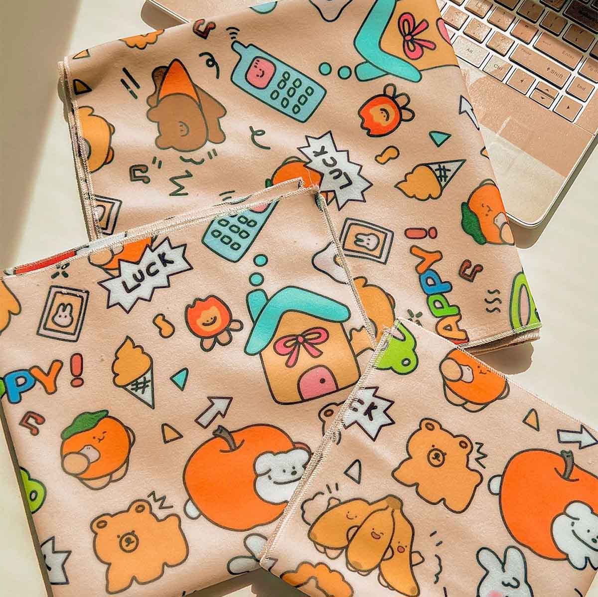 Estuche para maquillaje, funda para cámara, tela mágica, funda de lente de cámara para fotografía, tela autoadhesiva plegable para almacenamiento.