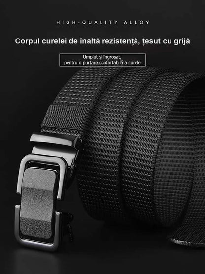 Nuevo cinturón para hombre de color sólido con hebilla automática